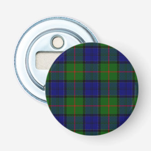 Colquhoun tartan blue green plaid bottle opener