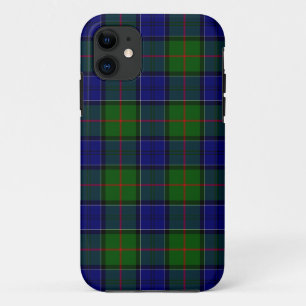 Colquhoun tartan blue green plaid iPhone 11 case