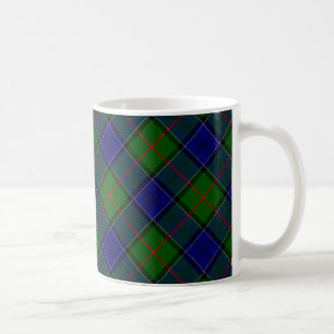 Colquhoun tartan blue green plaid coffee mug