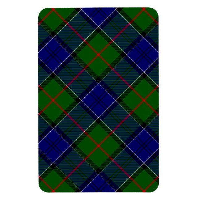 Colquhoun tartan blue green plaid magnet (Vertical)