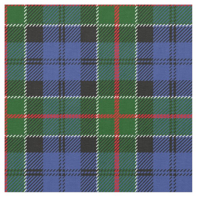 Colquhoun Tartan Print Fabric (Close Up)