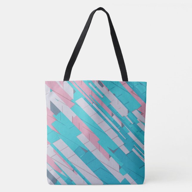 Colrful Abstract Pattern Tote Bag (Front)