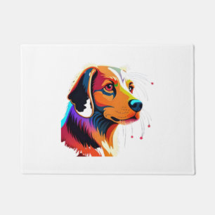 Colrful Dog Graphic -   Doormat