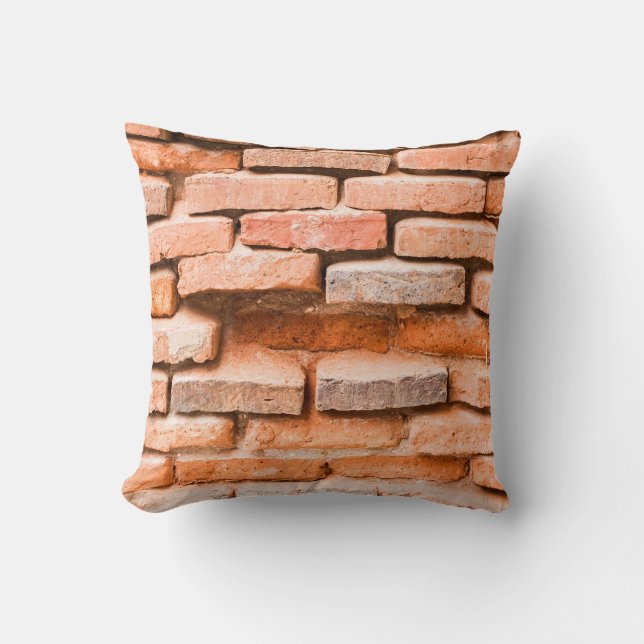 Colse up old brick wall background and texture. ag cushion (Front)