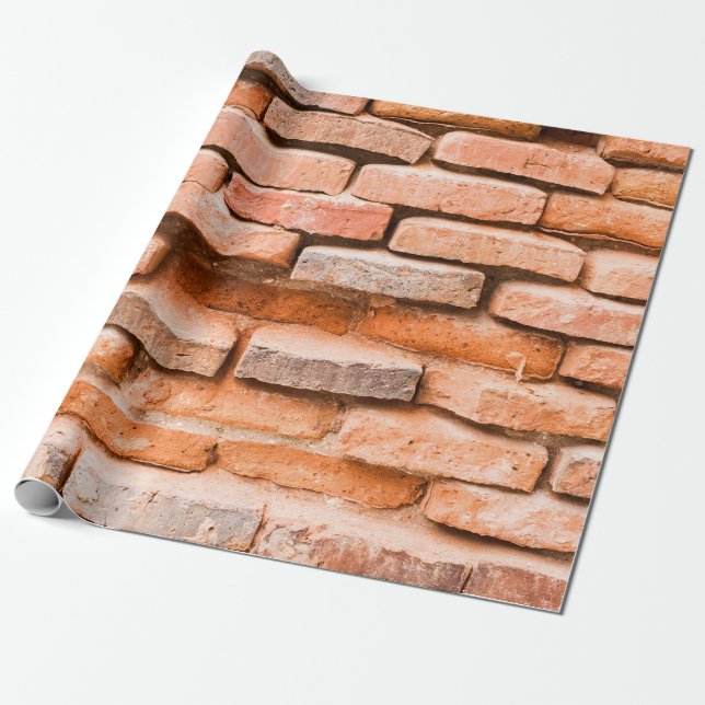 Colse up old brick wall background and texture. ag wrapping paper (Unrolled)