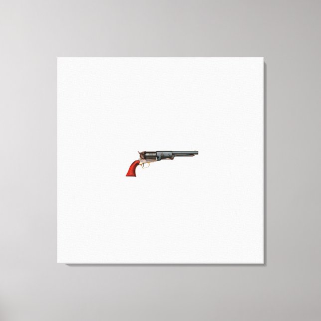 colt walker texas ranger revolver canvas print (Front)