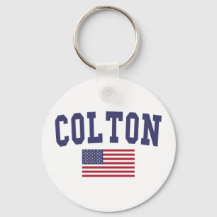 Colton US Flag Key Ring