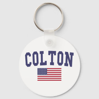 Colton US Flag Key Ring