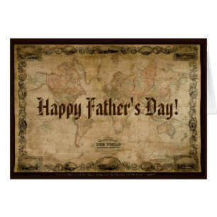 Colton's 1847 Antique Map Father's Day Card