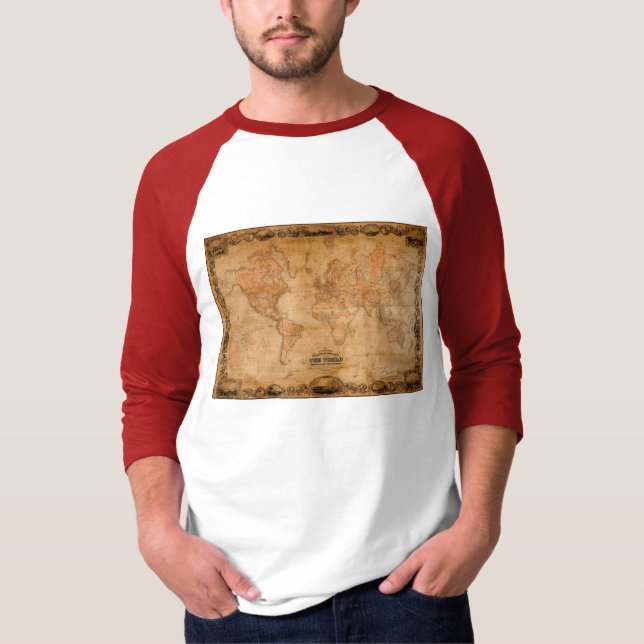 Colton's Antique World Map Shirt (Front)