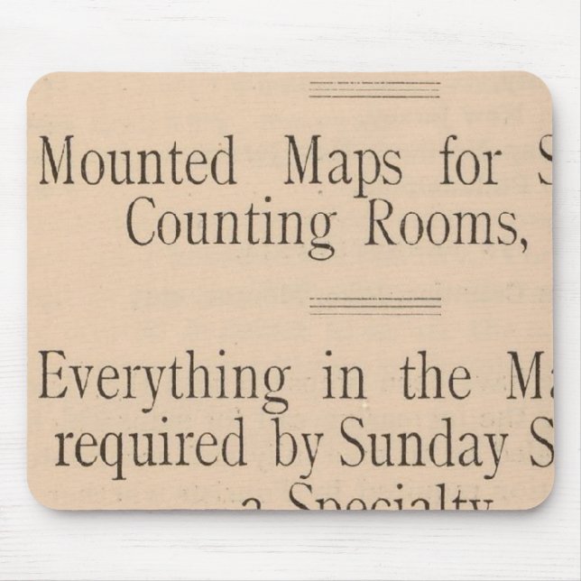 Colton's Driving and Wheeling Map of the US Mouse Mat (Front)