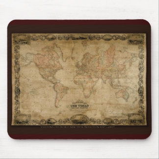 COLTONS old world map c1847 Mouse Mat