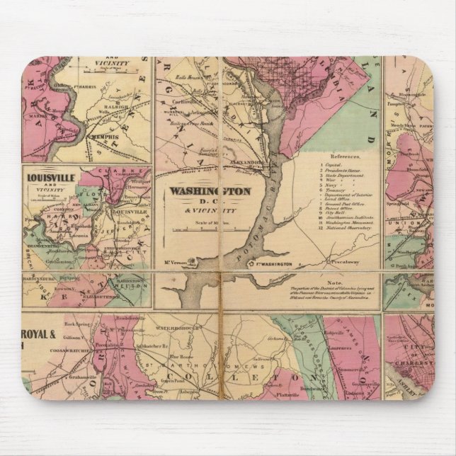 Colton's Plans of US Harbours Mouse Mat (Front)