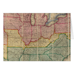 Colton's Railroadand County Map, United States