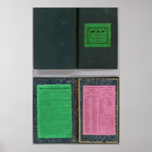 Colton's Railroadand County Map, United States Poster