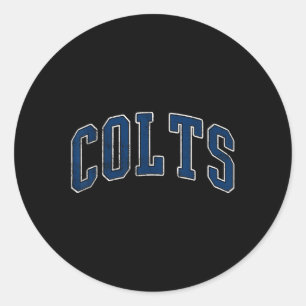 Colts Name Vintage Retro Gift Men Women Boy Girl  Classic Round Sticker