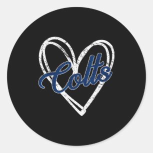 Colts Name Vintage Retro Gift Men Women Boy Girl Classic Round Sticker