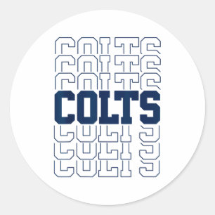 Colts Name Vintage Retro Gift Men Women Boy Girl  Classic Round Sticker