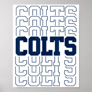 Colts Name Vintage Retro Gift Men Women Boy Girl  Poster