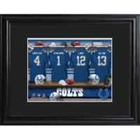 Colts NFL Locker Room Sign With Matted Frame