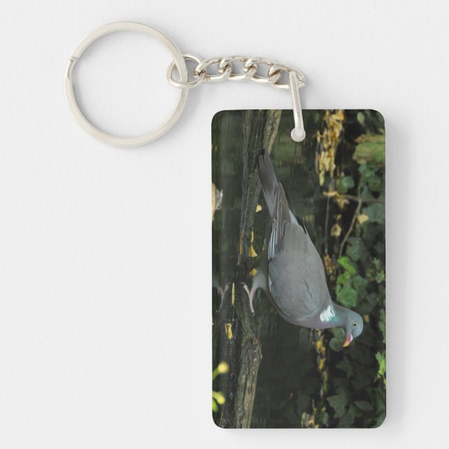 Columba palumbus key ring (Front)