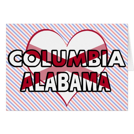 Columbia, Alabama Card