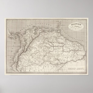 Columbia and Guiana Poster