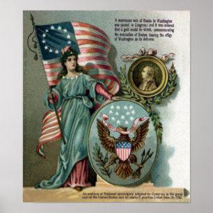 Columbia and the Great Seal Poster