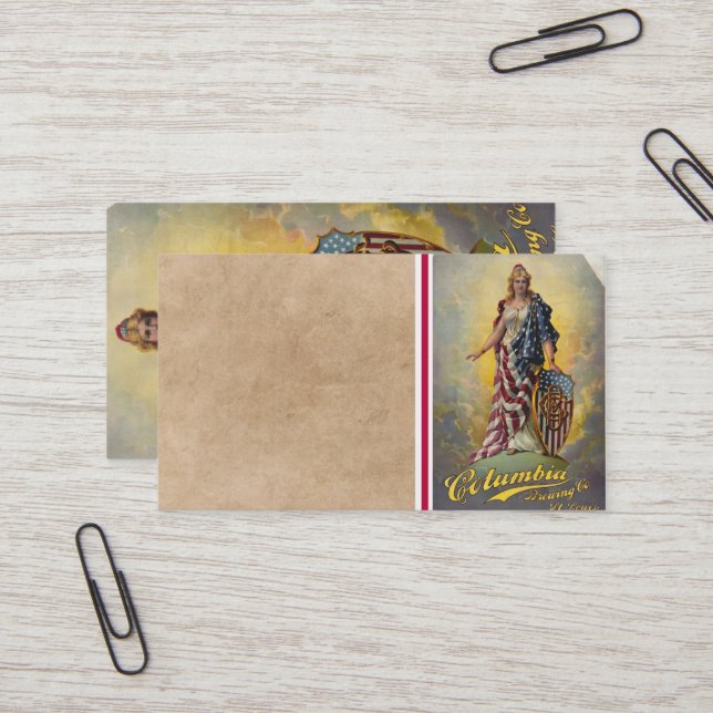 Columbia Brewing Co. Poster Business Card (Front/Back In Situ)