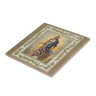 Columbia Brewing Co. Poster Ceramic Tile
