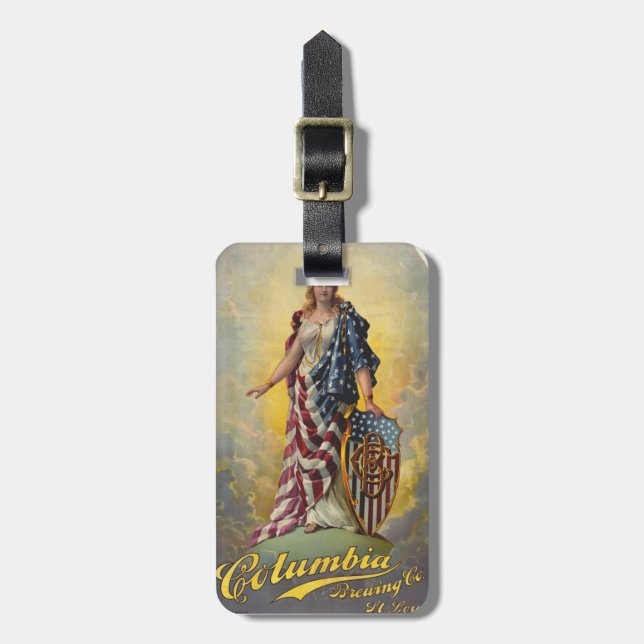 Columbia Brewing Co. Poster Luggage Tag (Front Vertical)