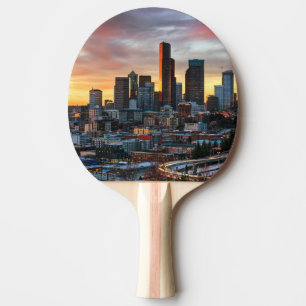 Columbia centre and downtown Seattle, Seattle Ping Pong Paddle