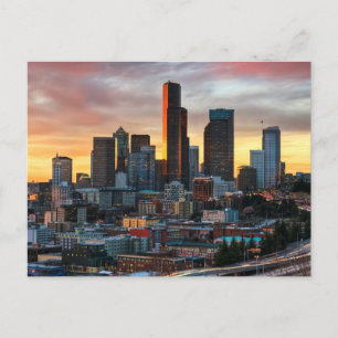 Columbia centre and downtown Seattle, Seattle Postcard