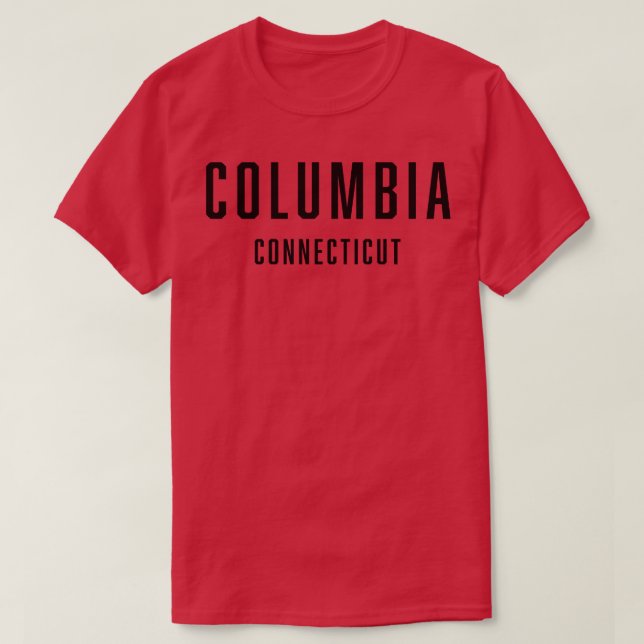 Columbia Connecticut TShirt (Design Front)