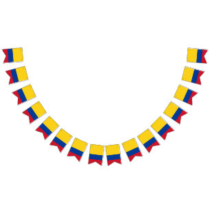 Columbia flag bunting banner