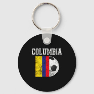 Columbia Flag Soccer Futbol Footll T Shirt Key Ring