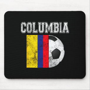 Columbia Flag Soccer Futbol Footll T Shirt  Mouse Mat