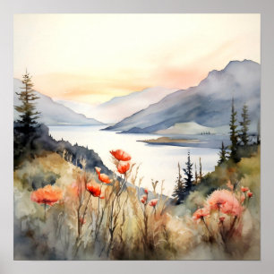 Columbia Gorge Painting Art Print