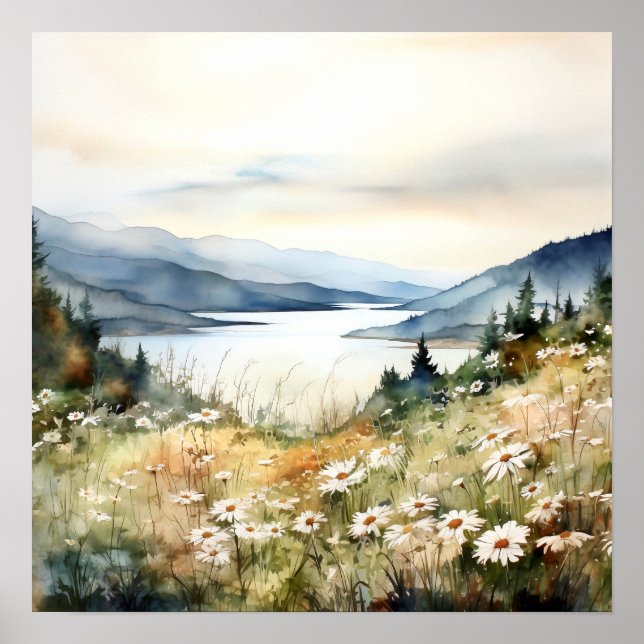 Columbia Gorge Painting Art Print (Front)
