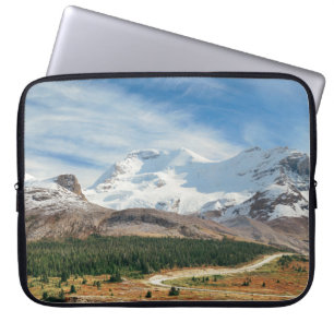 Columbia Icefield panorama with snow covered mount Laptop Sleeve