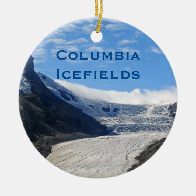 Columbia Icefields Athabasca Travel Ornament (Front)