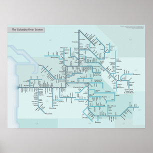 Columbia River 18" x 24" Poster