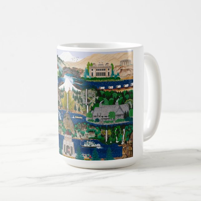 Columbia River Gorge Coffee Mug (Front Right)