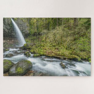 Columbia River Gorge, Ponytail Falls Jigsaw Puzzle