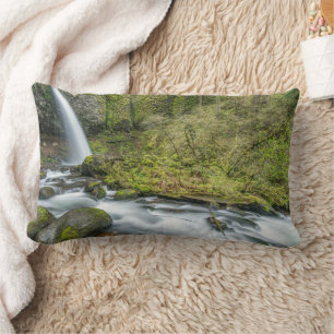 Columbia River Gorge, Ponytail Falls Lumbar Cushion