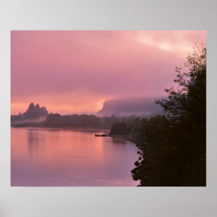 Columbia River Gorge, Sunrise, OR Poster