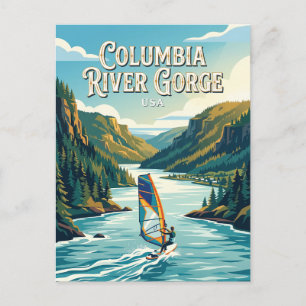 Columbia River Gorge USA Postcard