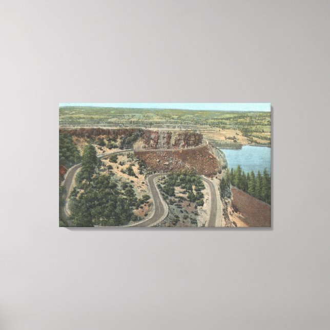 Columbia River Gorge View - Rowena Heights View Canvas Print (Front)
