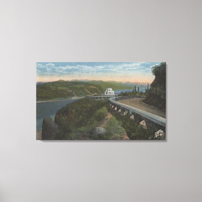 Columbia River, Oregon - Vista House Canvas Print (Front)