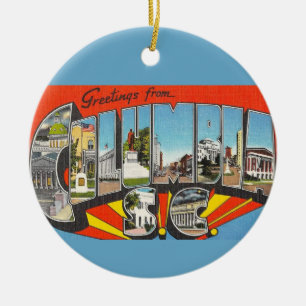 Columbia SC Greeting Ceramic Tree Decoration